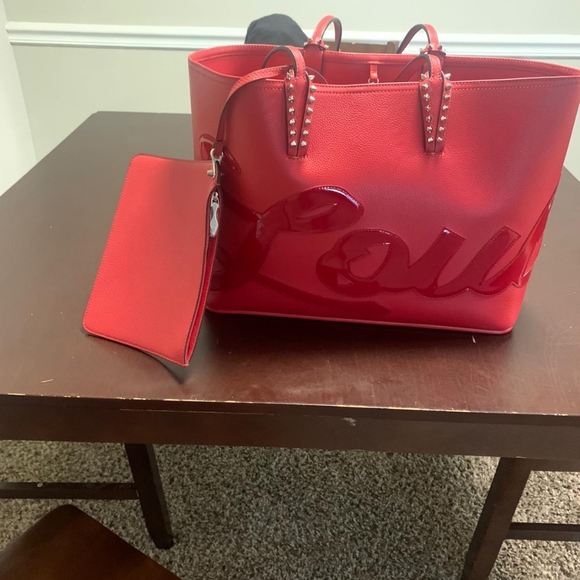 Christian Louboutin Handbags - Red Christian Louboutin tote with matching wallet